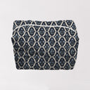 Charlotte Navy Quilted Makeup Bag