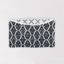 Charlotte Navy Quilted Makeup Bag