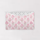 Charlotte Pink Quilted Makeup Bag