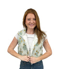 Charlotte Sage Quilted Cate Vest