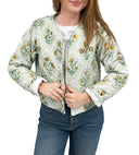 Charlotte Sage Cropped Quilted Jacket