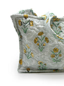 Charlotte Sage Quilted Tote