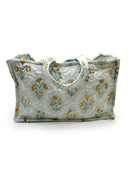 Charlotte Sage Quilted Tote