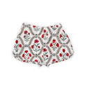 Game Day Red Charlotte Quilted Scallop Shorts *Web Exclusive*