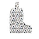 Charlotte White / Navy Quilted Boot Bag