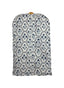 Charlotte White/Navy Quilted Garment Bag
