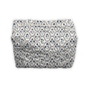 Charlotte White / Navy Quilted Makeup Bag