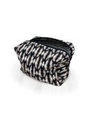 Chase Firebird Black Quilted Makeup Bag