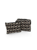 Chase Firebird Black Quilted Makeup Bag