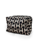 Chase Firebird Black Quilted Makeup Bag
