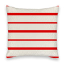 Chase Firebird Red / Linen Quilted 20" Pillow