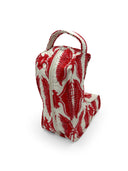 Chase Firebird Red / Linen Quilted Boot Bag