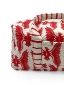 Chase Firebird Red / Linen Weekender Duffle Bag