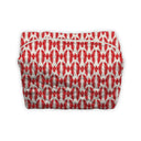 Chase Firebird Red / Linen Quilted Makeup Bag