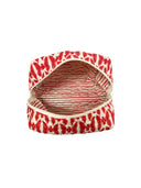 Chase Firebird Red / Linen Quilted Makeup Bag