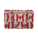 Chase Firebird Red / Linen Quilted Tote