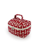Chase Firebird Red/Linen Quilted Travel Case