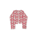 Chase Firebird Sand / Fuchsia Cropped Quilted Jacket