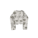 Cheyenne Camo Grey Cropped Jacket