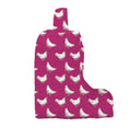 Chicken Icon Berry Quilted Boot Bag
