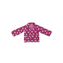 Chicken Icon Berry Youth Quilted Snap Jacket
