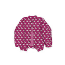 Chicken Icon Berry Quilted Bomber Jacket *Web Exclusive*