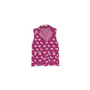 Chicken Icon Berry Quilted Ruby Vest