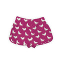Chicken Icon Berry Quilted Scallop Shorts *Web Exclusive*