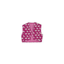 Chicken Icon Berry Quilted Tara Vest