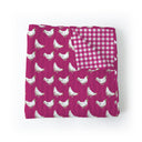 Chicken Icon Berry Baby Blanket