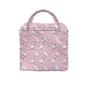 Chicken Icon Blossom Quilted Handbag