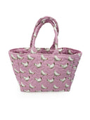 Chicken Icon Blossom Quilted Handbag
