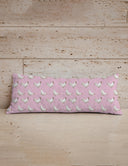 Chicken Icon Blossom Quilted Oblong 14" x33" Pillow
