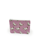 Chicken Icon Blossom Quilted Makeup Bag
