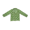 Chicken Icon Green Quilted Snap Jacket