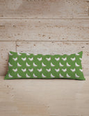 Chicken Icon Green Quilted Oblong 14" x33" Pillow