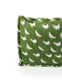 Chicken Icon Green Quilted Tote