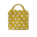 Chicken Icon Mustard Quilted Handbag
