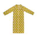 Chicken Icon Mustard Quilted Maxi Coat *Web Exclusive*