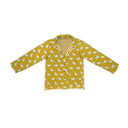 Chicken Icon Mustard Quilted Snap Jacket