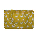 Chicken Icon Mustard Quilted Tote