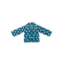 Chicken Icon Peacock Youth Quilted Snap Jacket