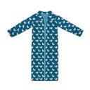 Chicken Icon Peacock Quilted Maxi Coat *Web Exclusive*