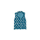 Chicken Icon Peacock Quilted Ruby Vest