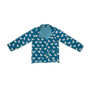 Chicken Icon Peacock Quilted Snap Jacket
