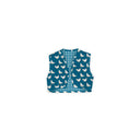 Chicken Icon Peacock Quilted Tara Vest