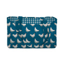 Chicken Icon Peacock Quilted Tote