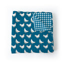 Chicken Icon Peacock Baby Blanket