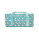 Chicken Icon Turquoise Quilted Weekender Duffle Bag