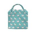 Chicken Icon Turquoise Quilted Handbag